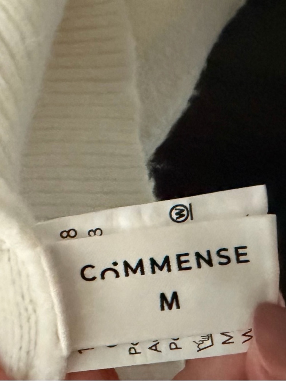 Commense Contrast Binding Cable Knit Top - Picture 7 of 9